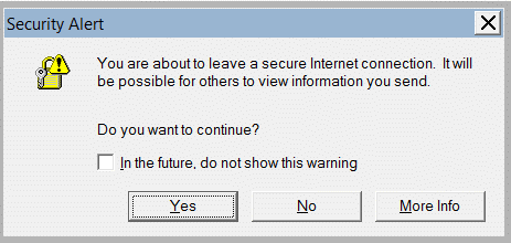 IE 11 warns about sending insecure data