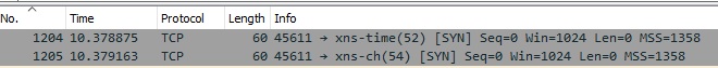 nmap port probes re-tried a second time